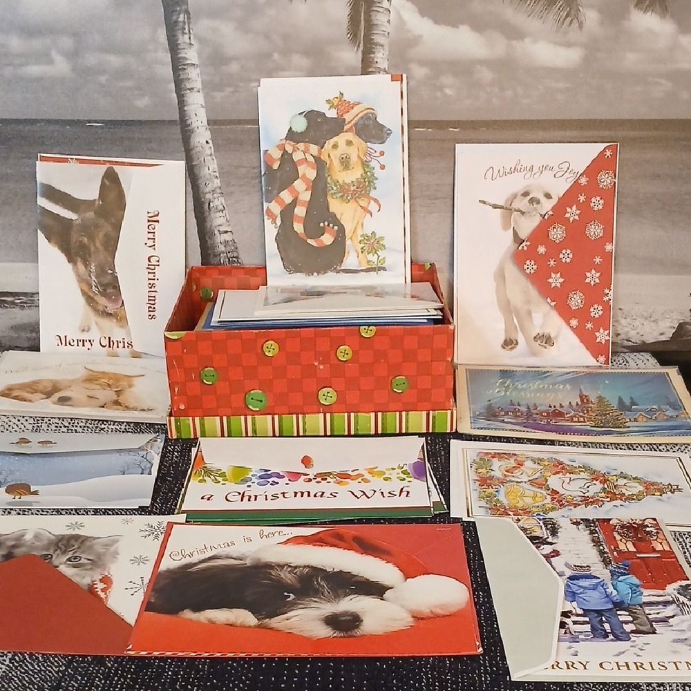 Make Offer! At Least 60 Cards Assorted Christmas Greeting Cards